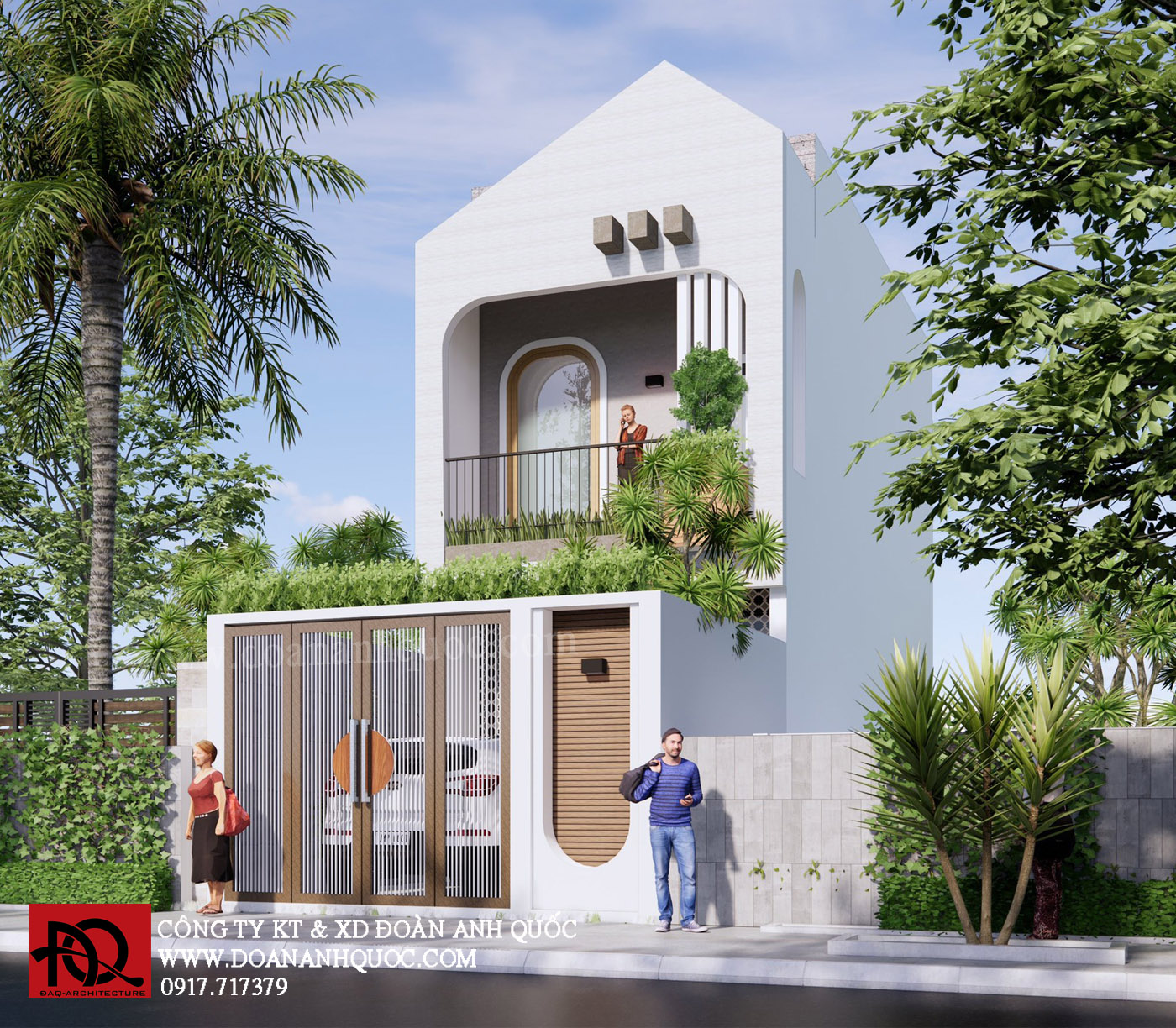Thiết kế nhà phố hiện đại tại Phan Thiết_MS17